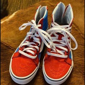 Boys size 12 Spider-Man vans high tops